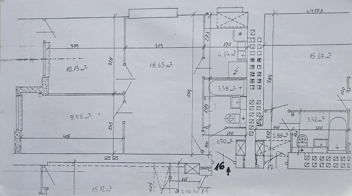 Apartamento - 3 habitaciones - 48 m² - ascensor - c. Płocka Varsovia Wola Młynów