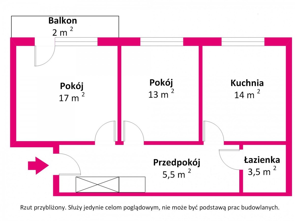 Mieszkanie - 2 pokoje - 53 m² - al. Aleja Zjednoczenia Warszawa Bielany