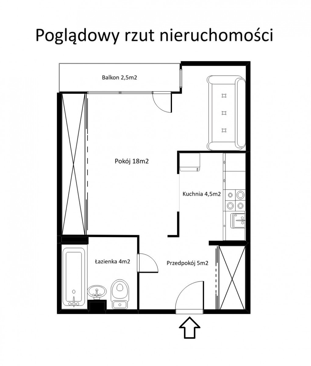 Mieszkanie - 1 pokój - 30 m² - ul. Wołomińska Warszawa Praga-Północ