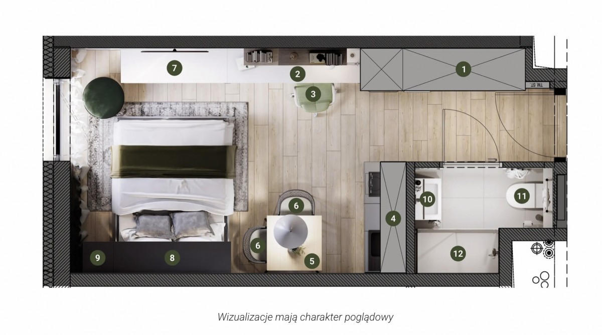 Mieszkanie - 1 pokój - 21 m² - ul. Grochowska Warszawa Praga-Południe Gocławek
