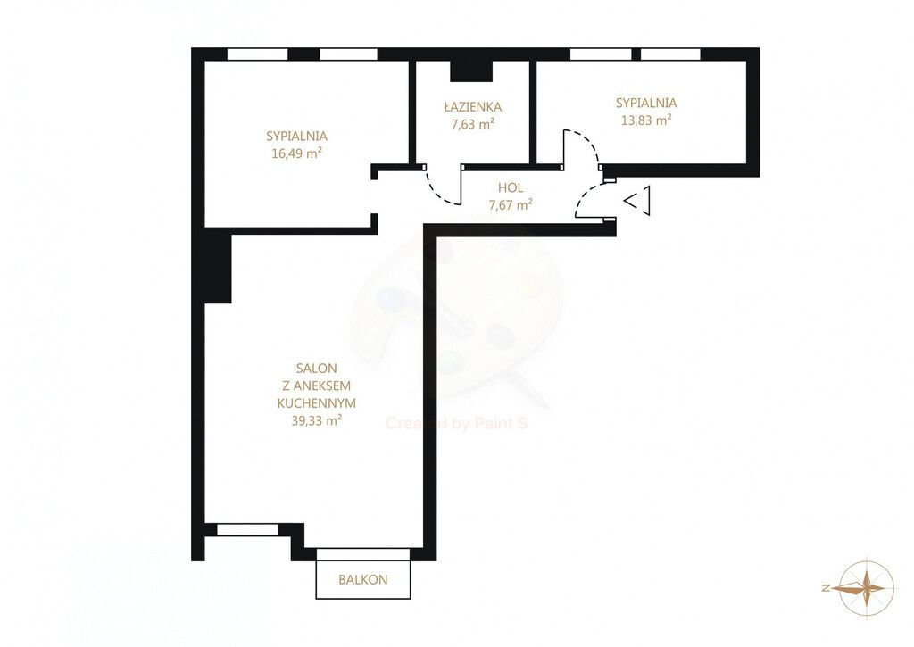 Mieszkanie - 3 pokoje - 87 m² - winda - Chmielna śródmieście