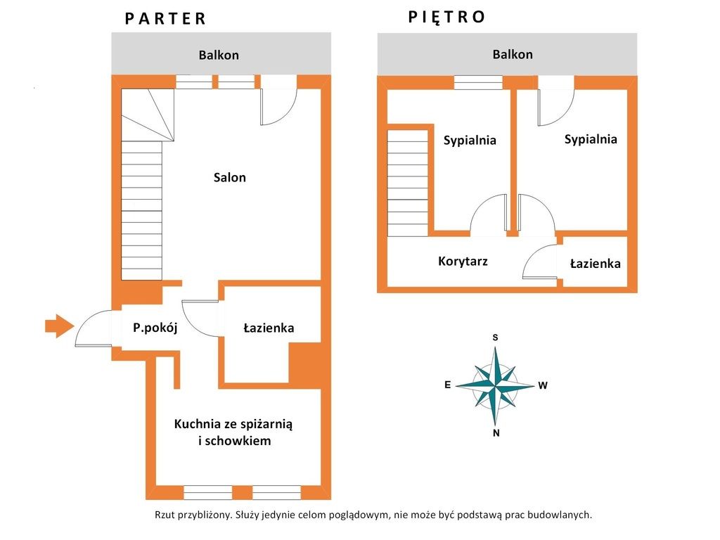 Mieszkanie - 3 pokoje - 72 m² - ul. Dworcowa Łęczyca
