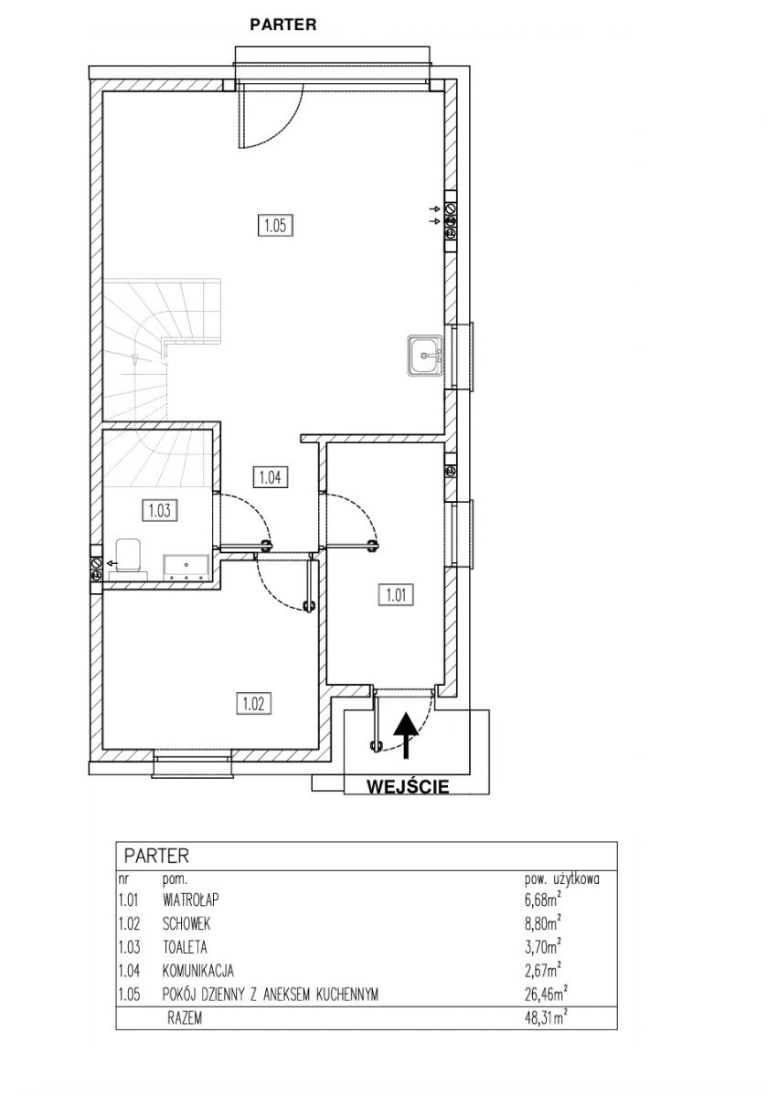 Dom - 5 pokoi - 97 m² - ul. Nowa Zakręt
