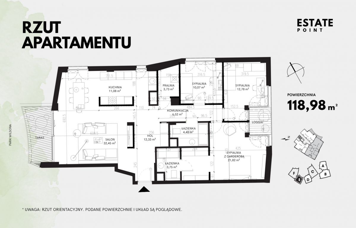Mieszkanie - 4 pokoje - 119 m² - ul. Śniadeckich Poznań