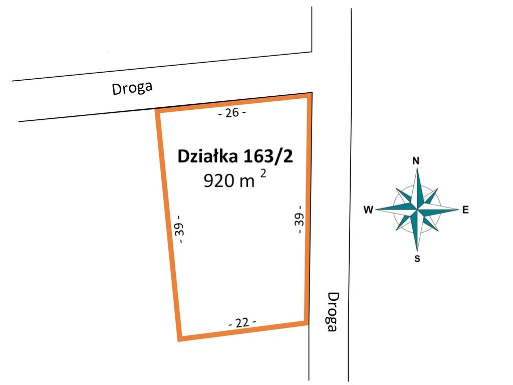 Grundstück - 920 m² - ul. Kolejowa Grotniki