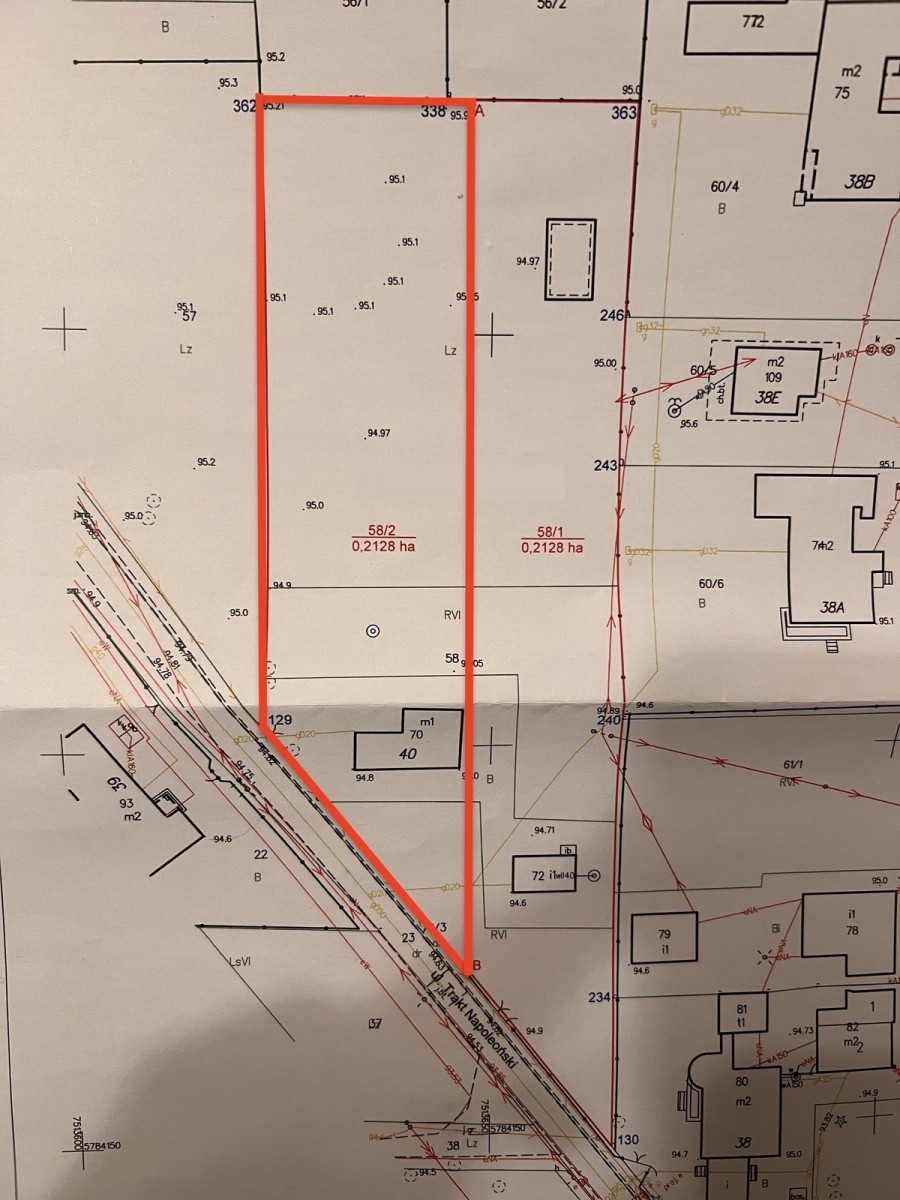 부지 - 2128 m² - 기타 트락트 나폴레옹스키 바르샤바 와베르