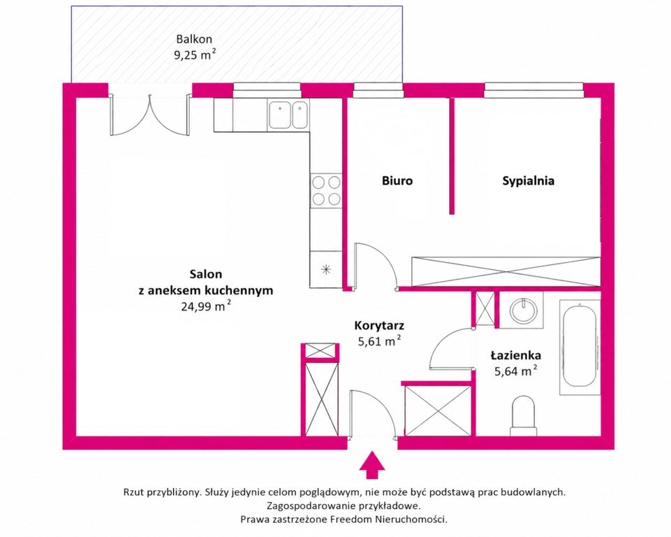 Квартира - 3 кімнати - 49 м² - ліфт - вул. Zegrzyńska Legionowo
