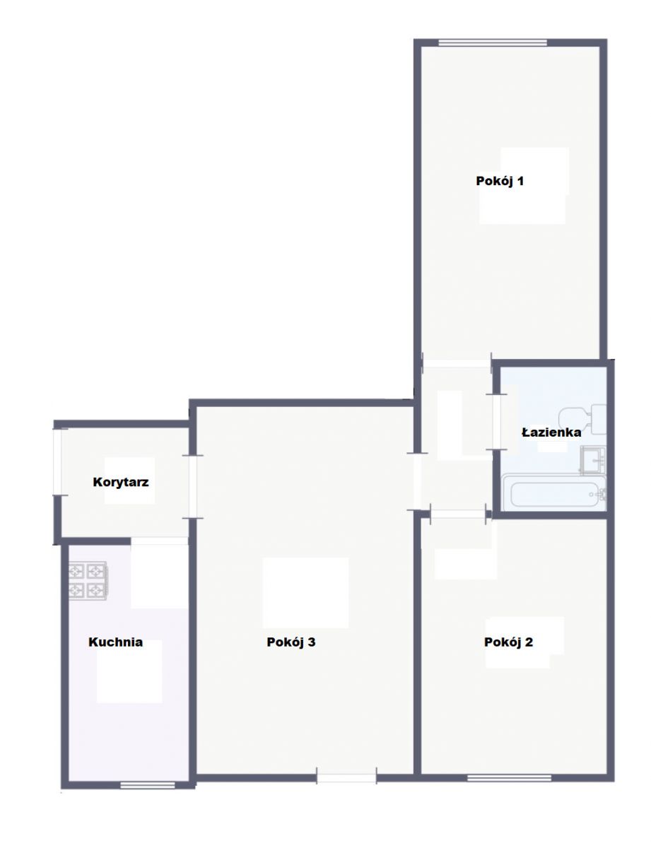 Apartamento - 3 habitaciones - 49 m² - c/ Władysława Korotyńskiego Varsovia