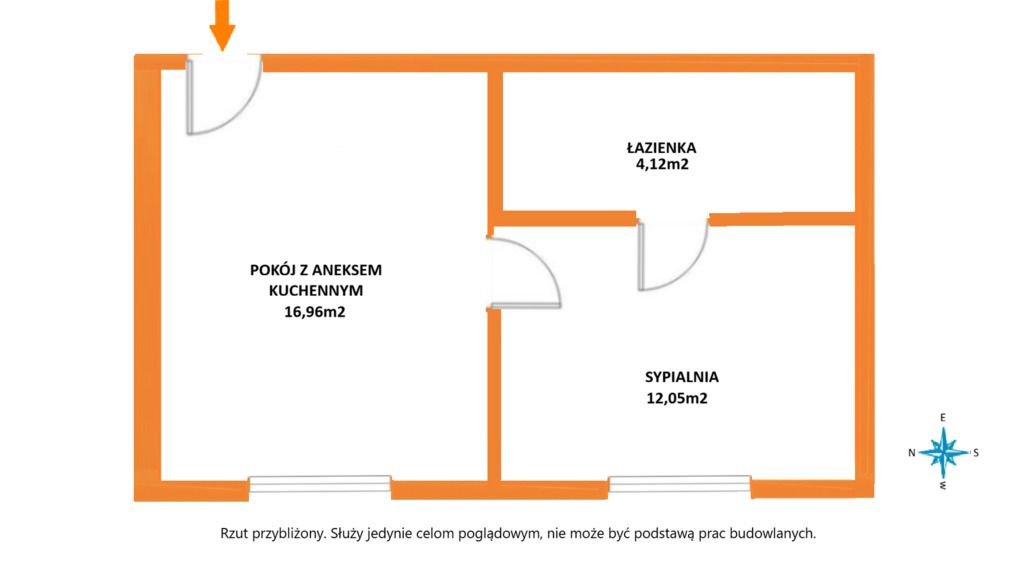 Apartment - 2 rooms - 32 m² - Młynarska St. Łódź Bałuty
