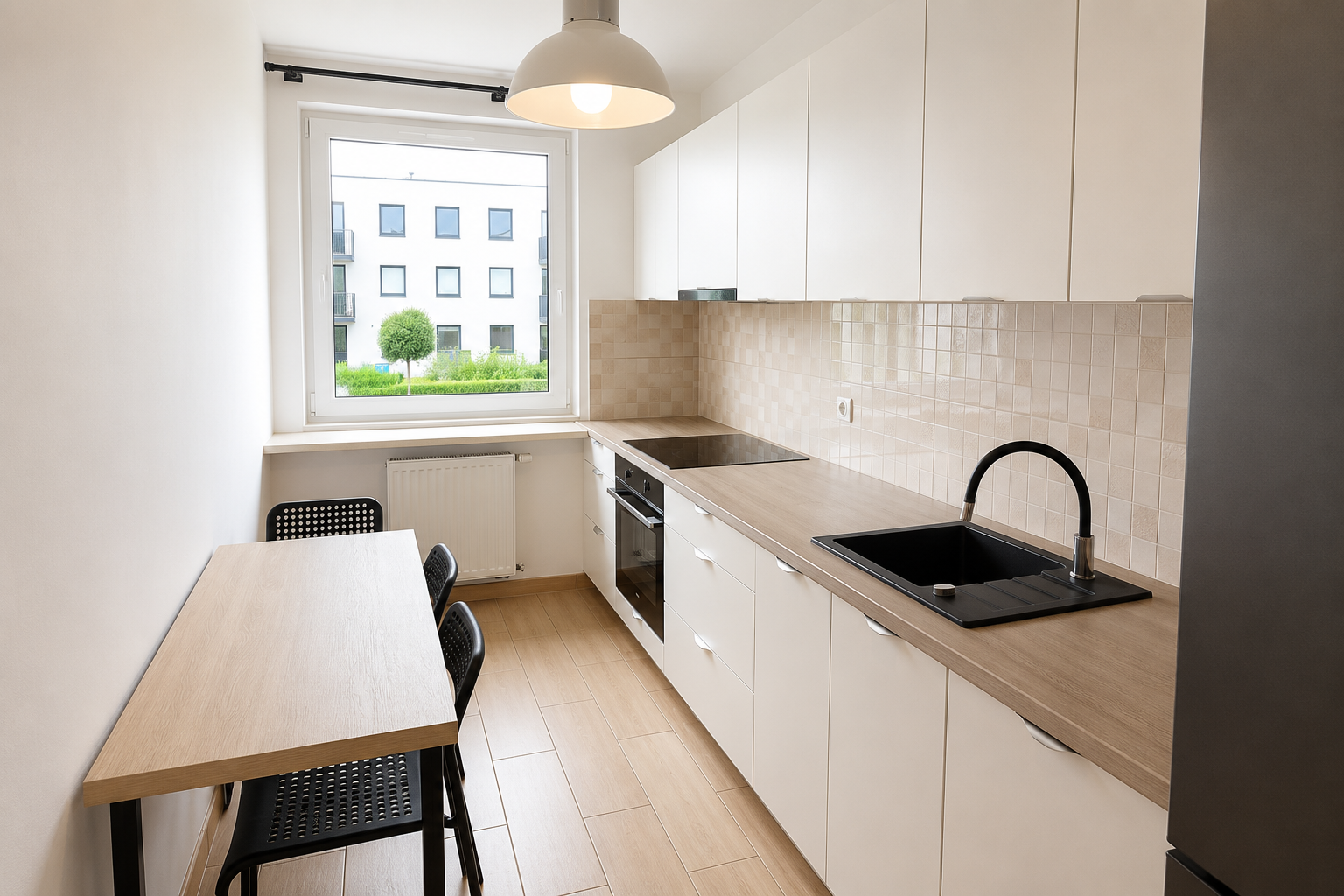Apartamento de 3 habitaciones en alquiler, calle Zielna, Psie Pole