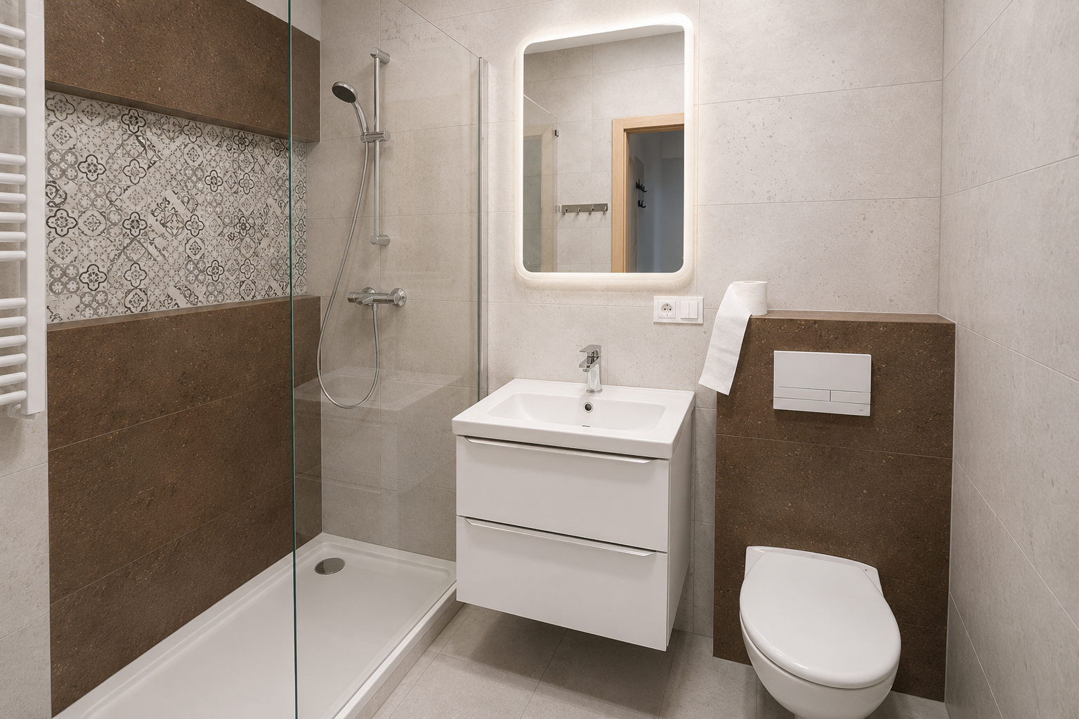 Apartamento de 3 habitaciones en alquiler, calle Zielna, Psie Pole