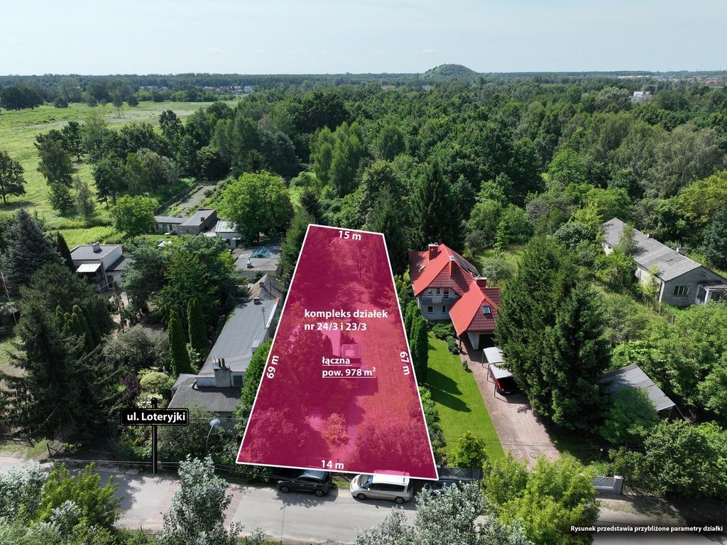 Plot - 979 m² - ul. Loteryjki Warsaw Bielany