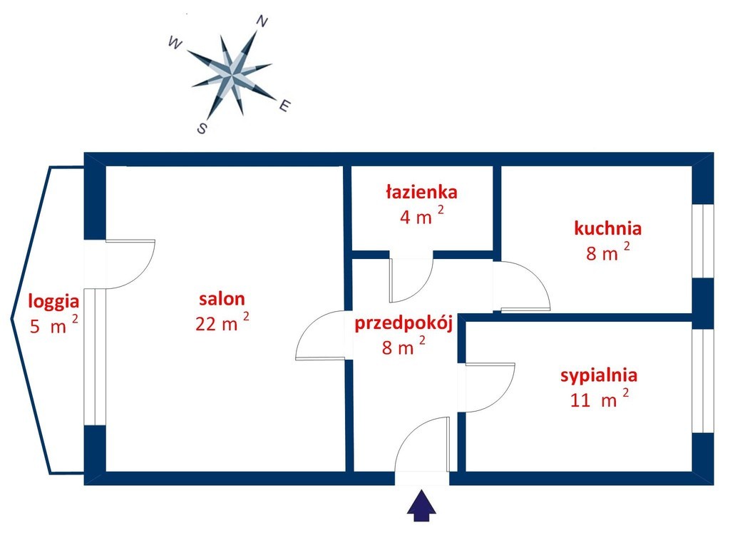 Квартира - 2 комнаты - 53 м² - ул. Русалки Гродзиск-Мазовецкий
