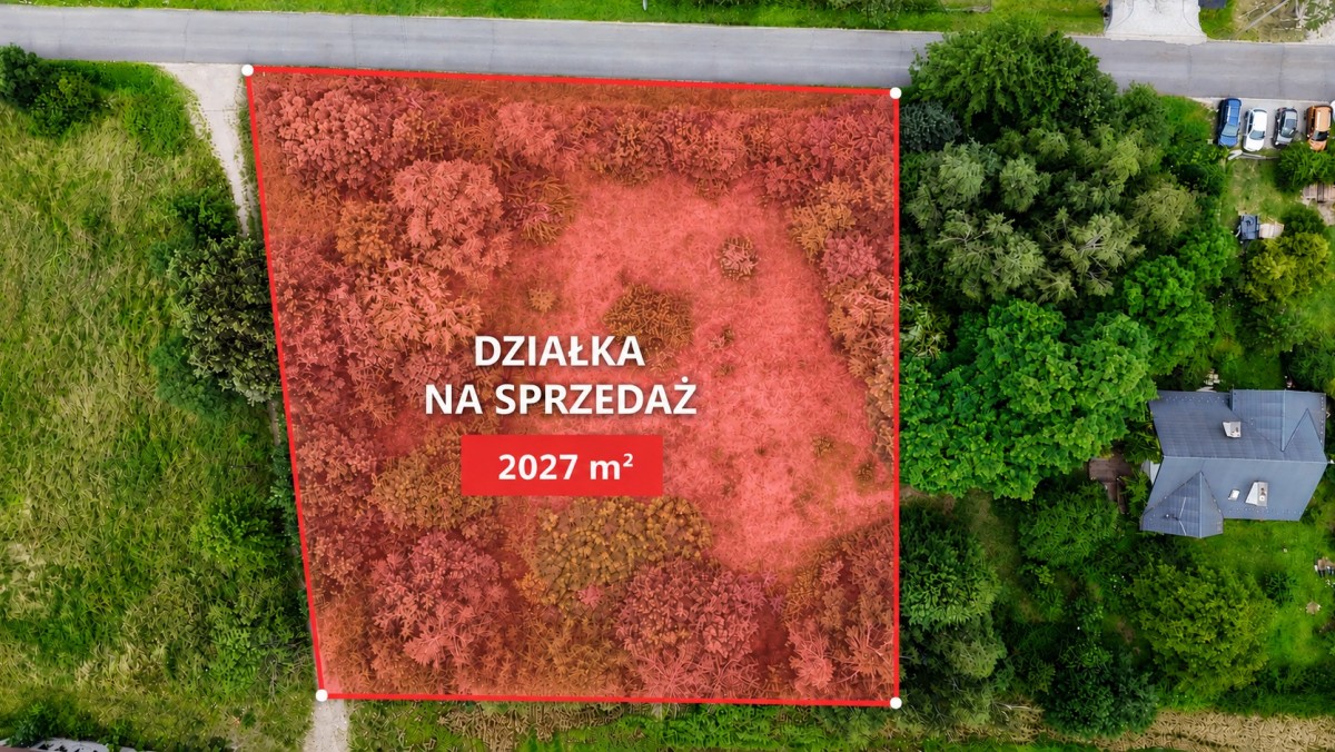 Działka - 2027 m² - Wielkie Drogi