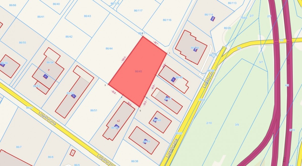 Plot - 5742 m² - Logistyczna Sady St.