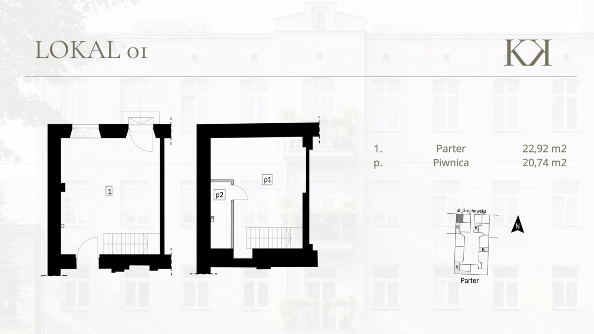 Property - 2 rooms - 23 m² - Grochowska St. Warsaw Praga-Południe Kamionek
