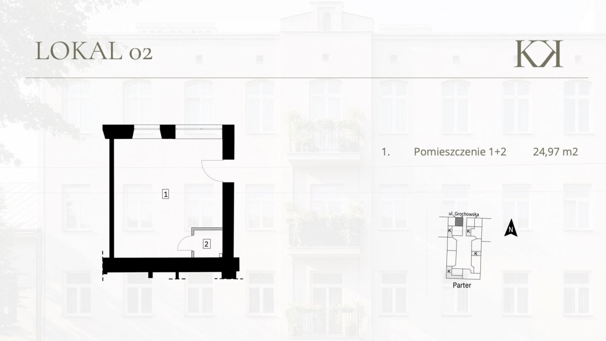 로컬 - 1 방 - 25 m² - ul. Grochowska Warszawa Praga-Południe Kamionek