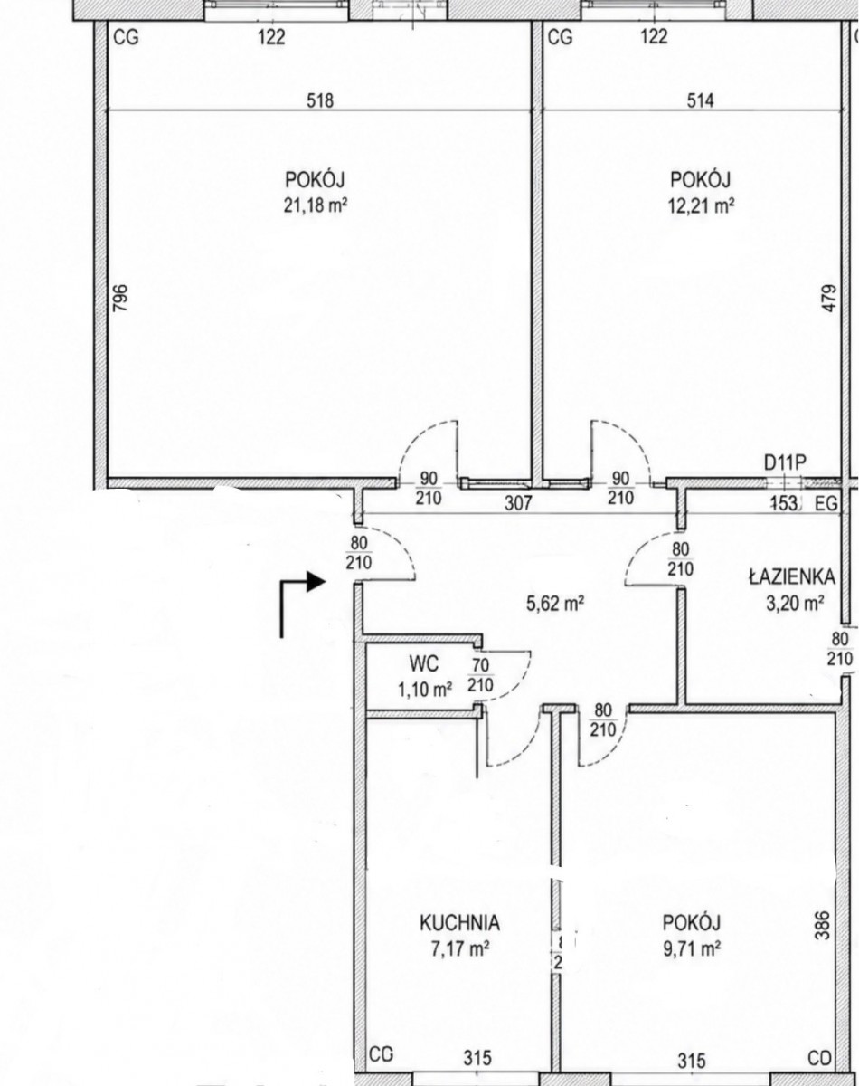 Appartamento - 3 camere - 61 m² - os. Stefana Batorego Poznań Piątkowo