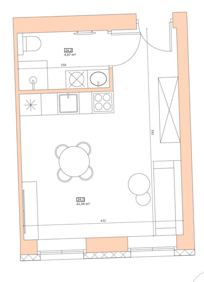 Appartamento - 1 stanza - 25 m² - via Piekary Poznań Centro