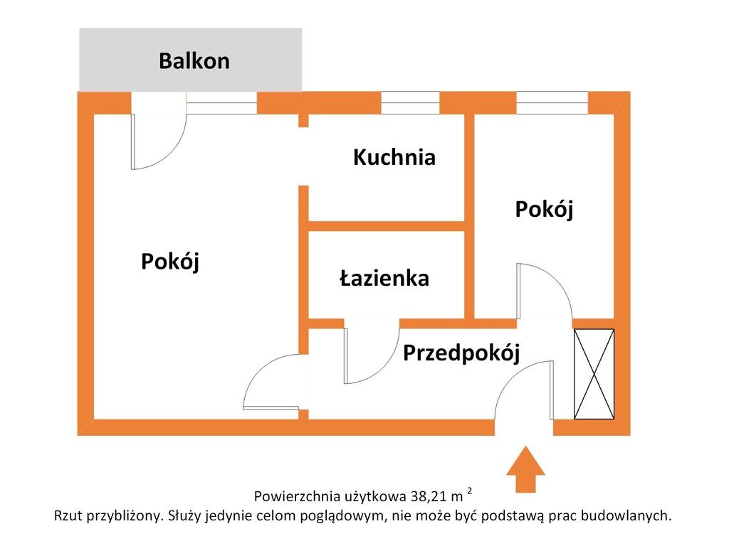 Apartment - 2 rooms - 39 m² - elevator - ul. Gabrieli Zapolskiej Łódź