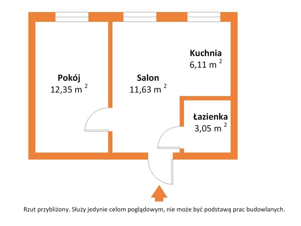 Mieszkanie - 2 pokoje - 38 m² - ul. Polna Tomaszów Mazowiecki