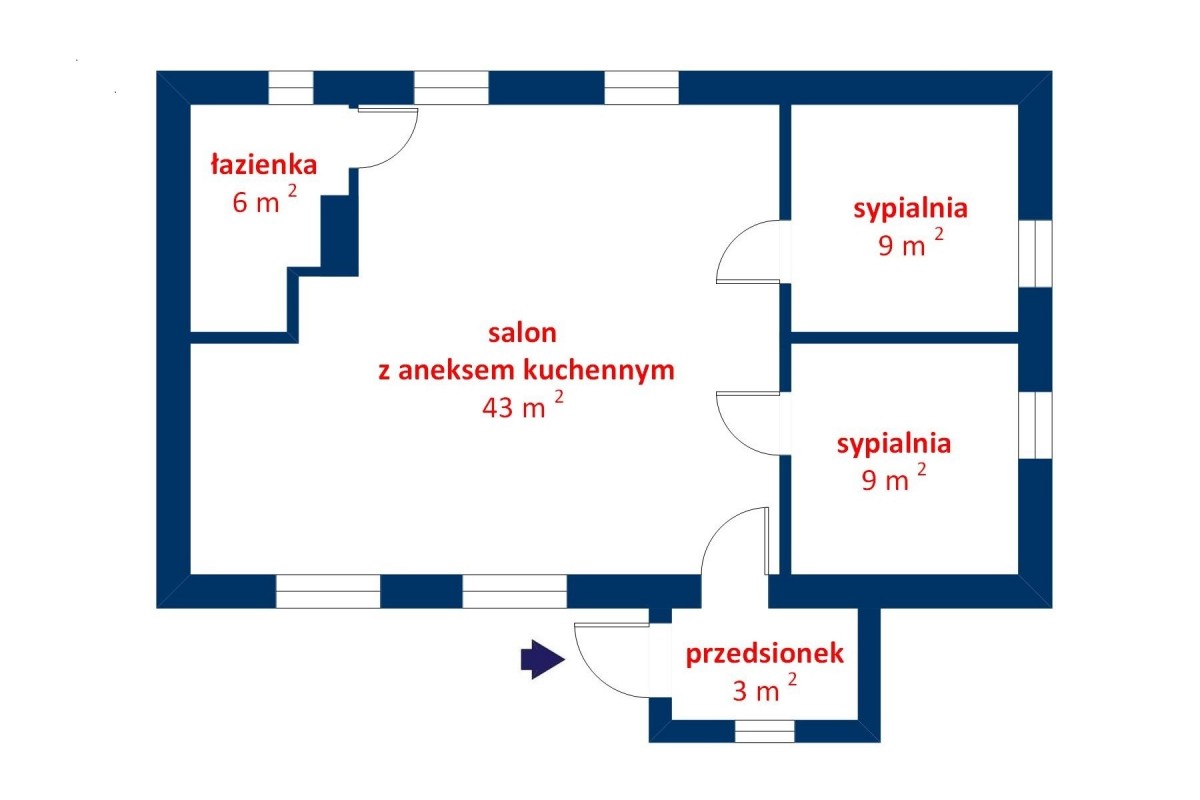 집 - 3개 방 - 92 m² - ul. Lipowa Ciemno-Gnojna