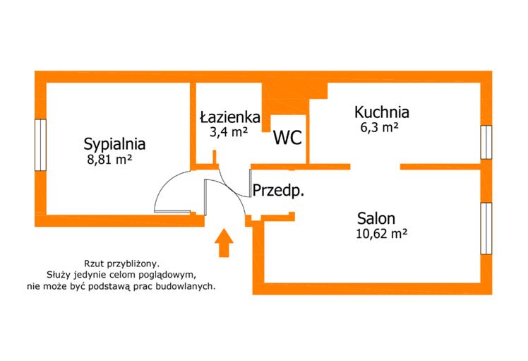 Квартира - 2 кімнати - 33 м² - вул. Людвіка Варинського Дебно