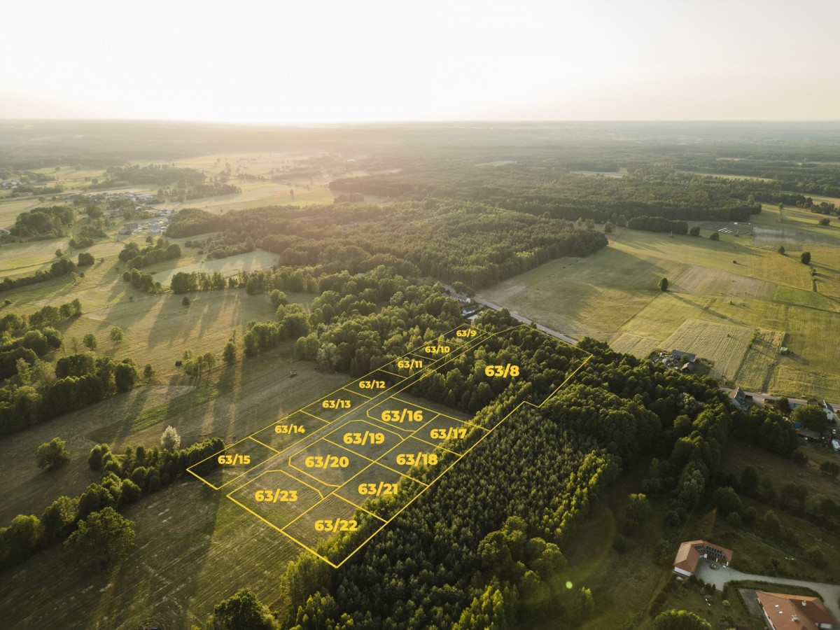 Działka - 1294 m² - Kiciny