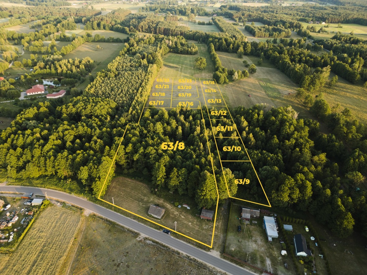 Działka - 1294 m² - Kiciny