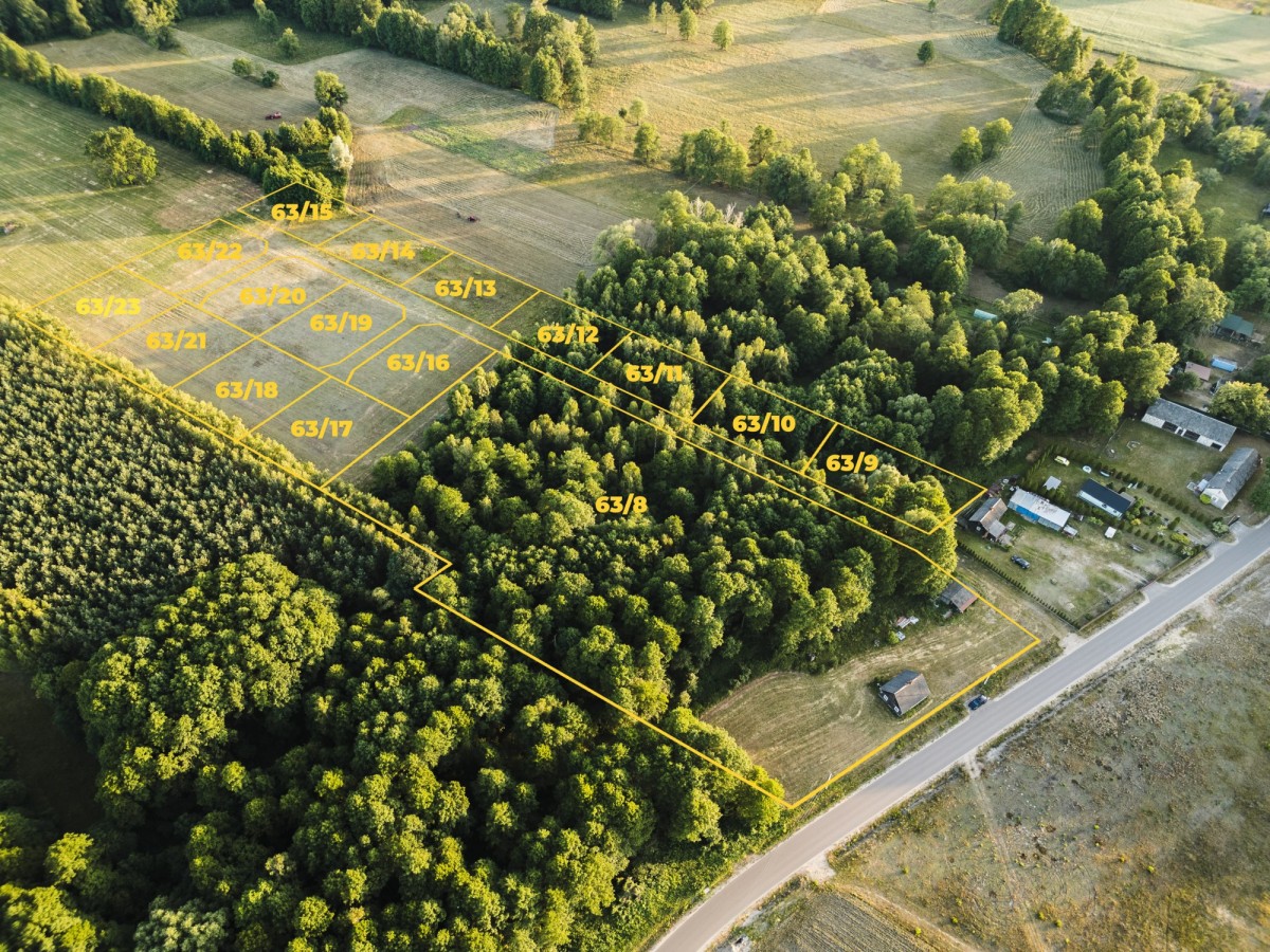 Działka - 1294 m² - Kiciny