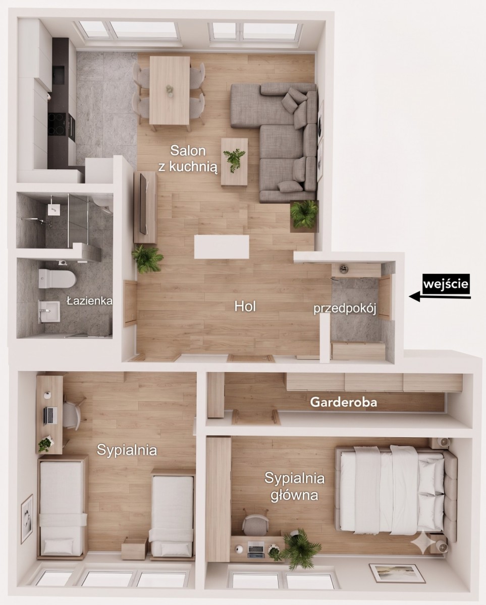 Wohnung - 3 Zimmer - 64 m² - Aufzug - ul. Zamiejska Warszawa Targówek Mieszkaniowy