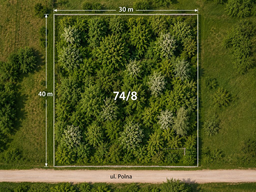 부지 - 1200 m² - ul. Polna Radziejowice-Parcel