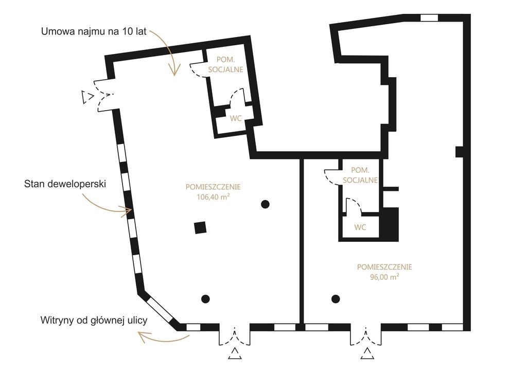 Premises - 96 m² - elevator - Angielska Grobla St. Gdańsk City Center
