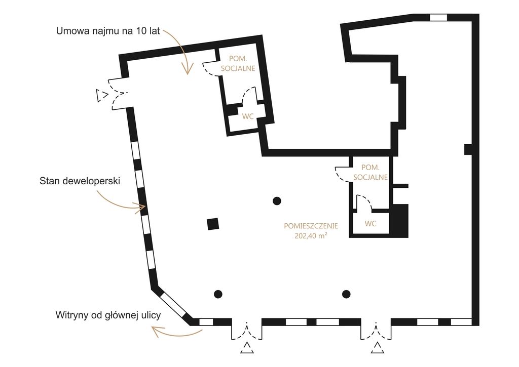 Premises - 96 m² - elevator - Angielska Grobla St. Gdańsk City Center