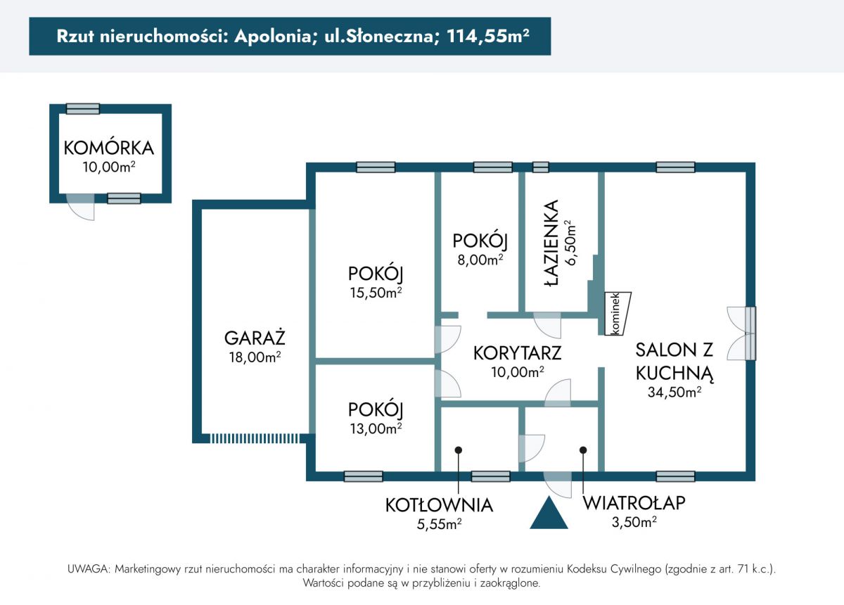 Дом - 4 комнаты - 115 м² - ул. Солнечная Аполония