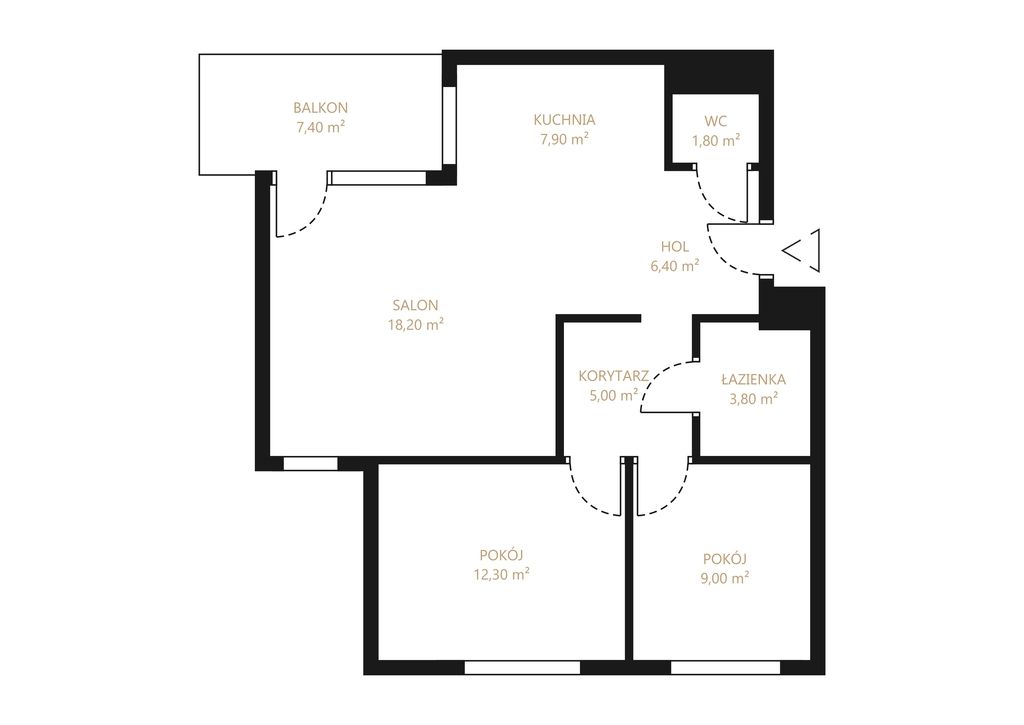 Apartamento - 3 habitaciones - 64 m² - ascensor - c/ Wrocławska Gdynia Orłowo