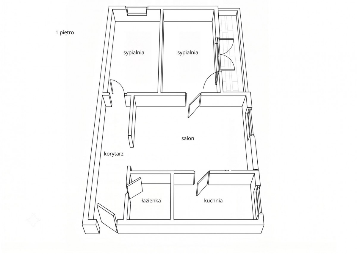 Apartamento - 3 habitaciones - 53 m² - os. Jagiellońskie Poznań Rataje
