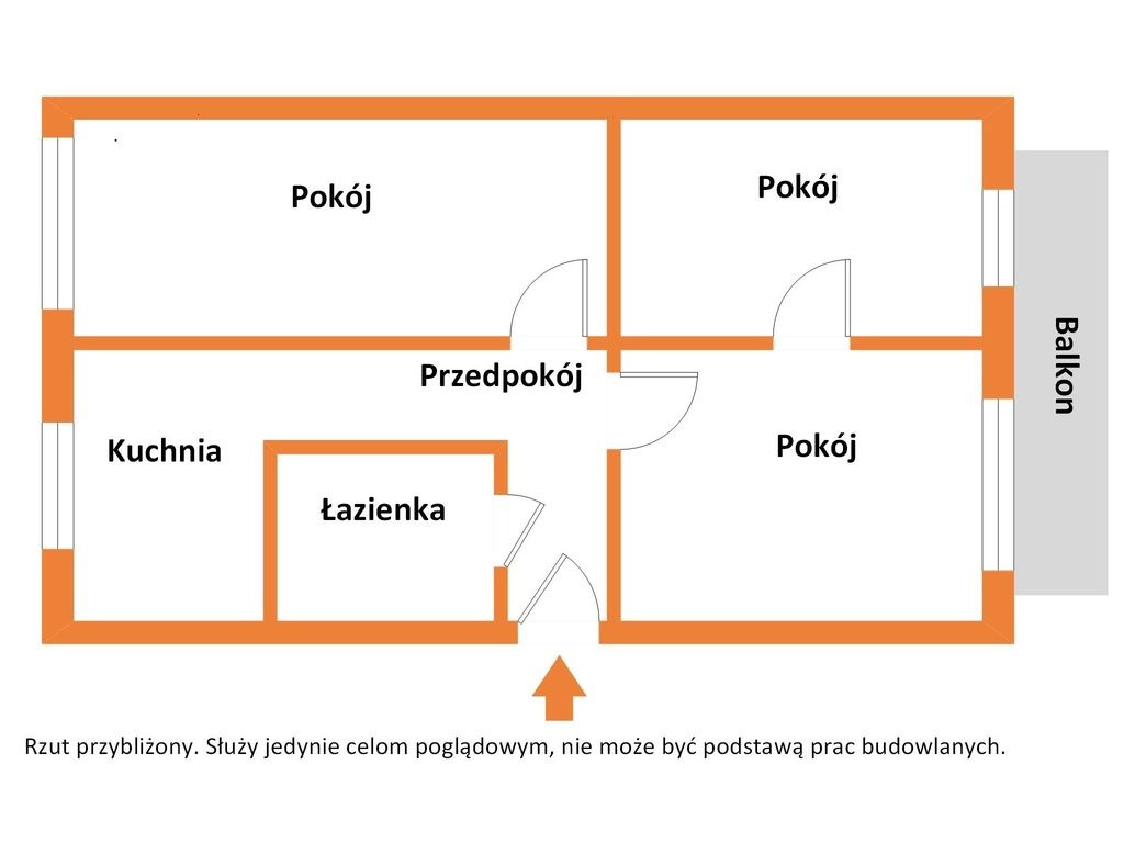 Apartment - 3 rooms - 46 m² - Walerego Wróblewskiego St. Łódź Polesie