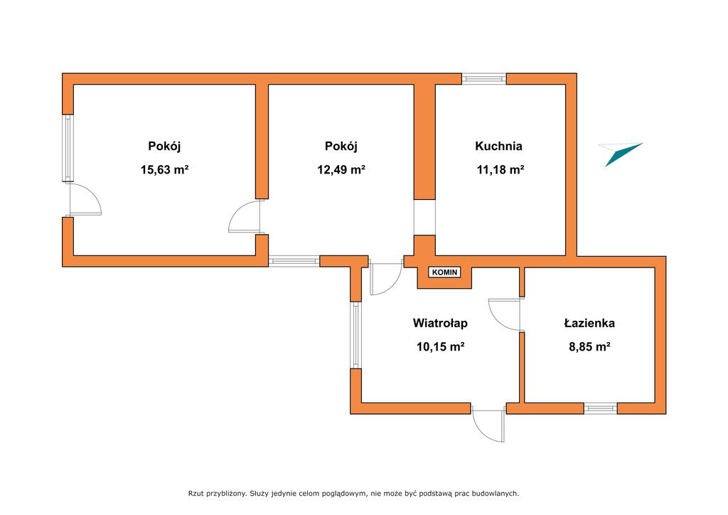 Haus - 2 Zimmer - 58 m² - ul. Tomaszowska Piotrków Trybunalski