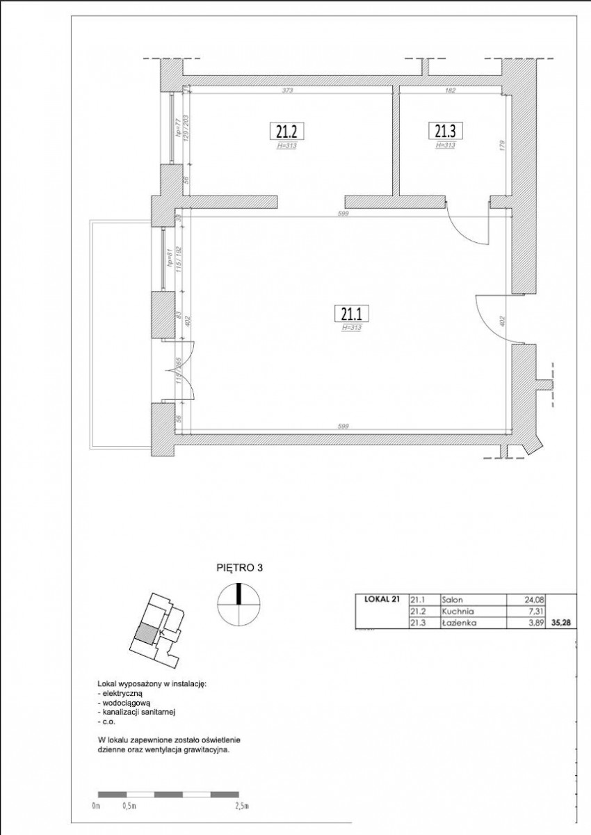Mieszkanie - 2 pokoje - 35 m² - ul. Polna Poznań Jeżyce