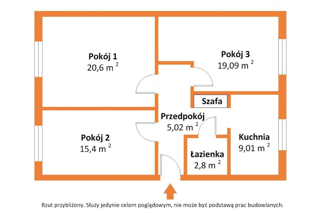Apartamento - 3 habitaciones - 70 m² - c. Zbiorcza Łódź Widzew