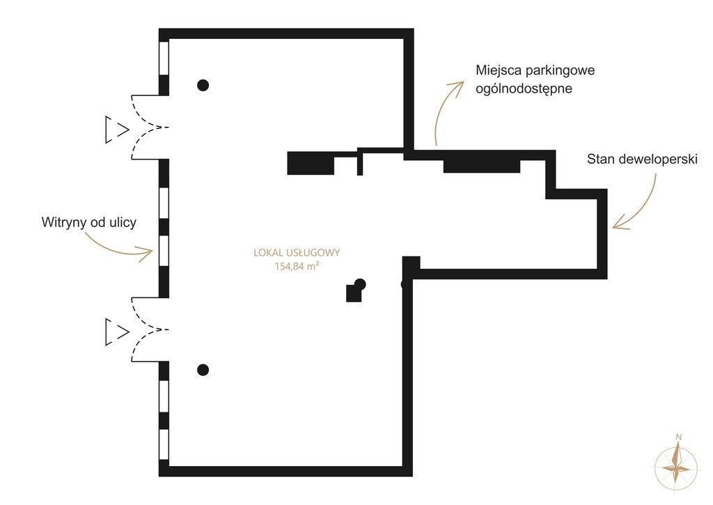 Lokal - 155 m² - winda - ul. Długa Grobla Gdańsk Śródmieście