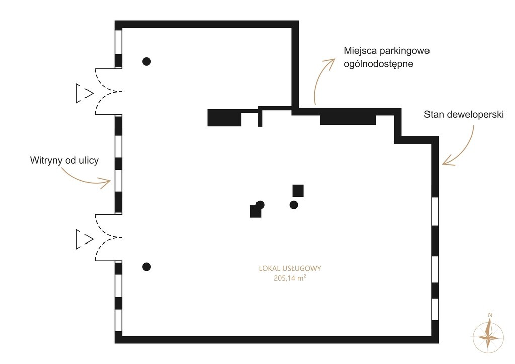 Premises - 205 m² - elevator - Długa Grobla St. Gdańsk City Center
