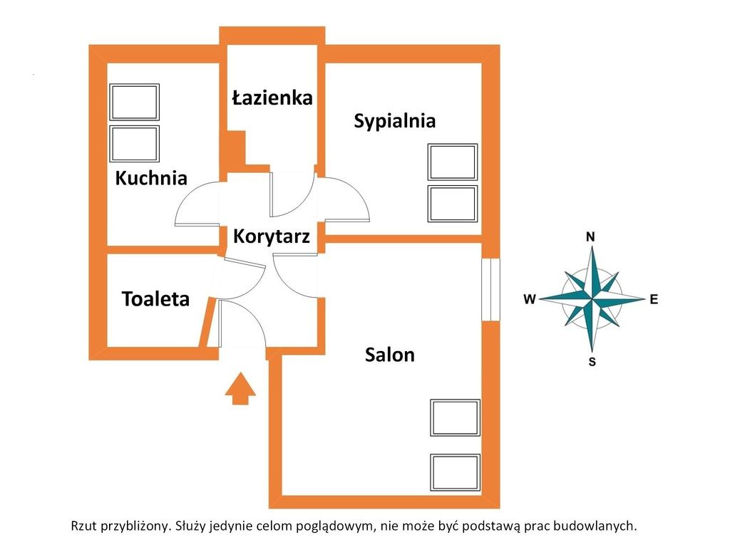 Apartment - 2 rooms - 43 m² - Bydgoska St. Grudziądz