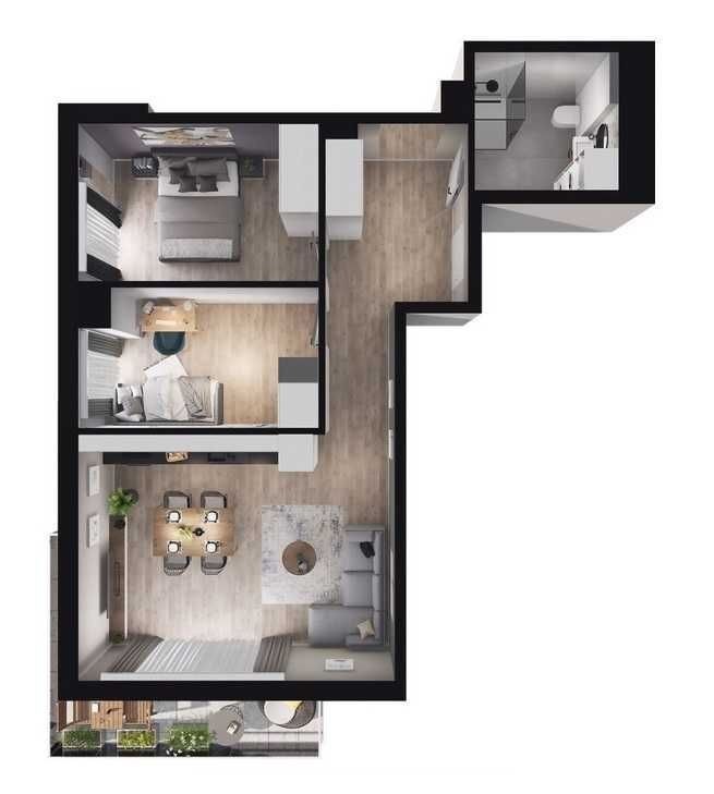 Apartment - 3 rooms - 60 m² - elevator - Janki Bryla St. Gdynia Chwarzno-Wiczlino
