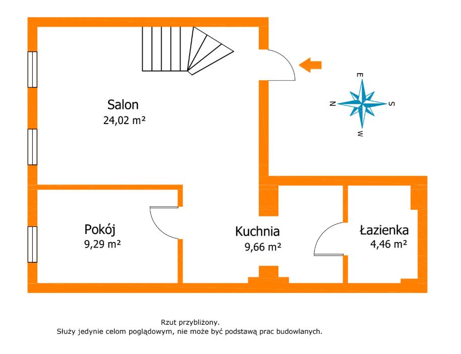 Wohnung - 2 Zimmer - 62 m² - ul. Niepodległości Leszno