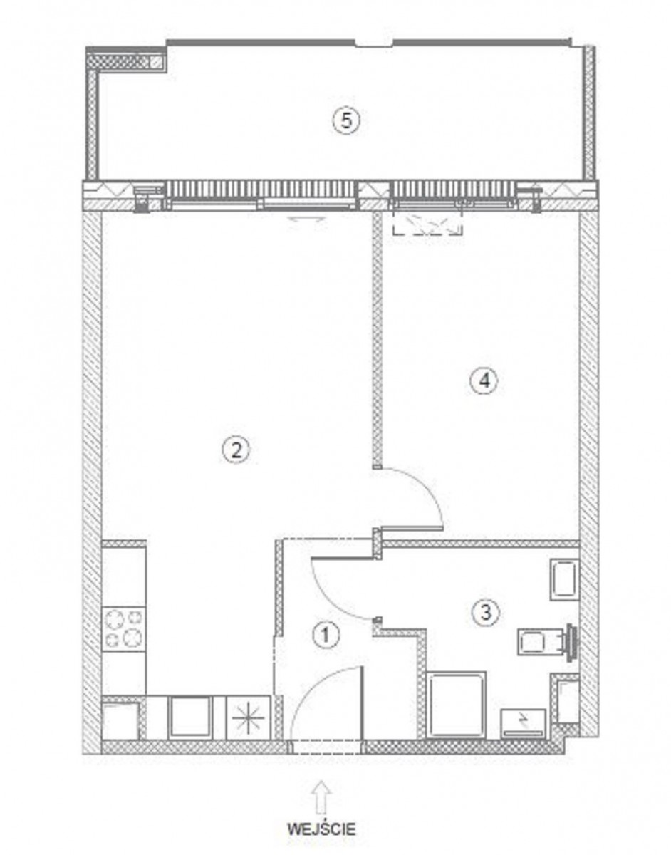 아파트 - 2개 방 - 43 m² - ul. Wydmowa Hel