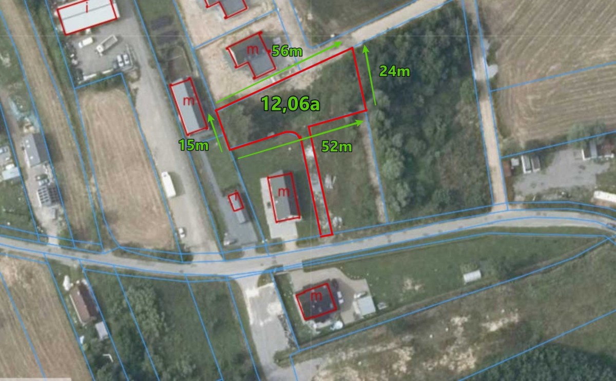 Działka - 1206 m² - Bodzanów