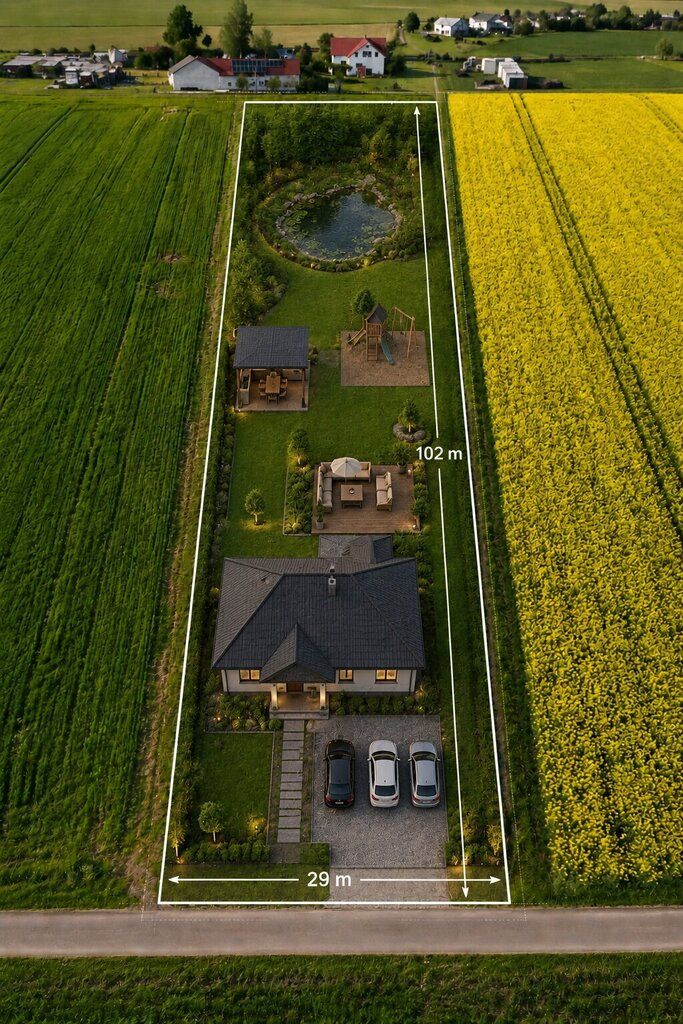Grundstück - 3002 m² - Wola Miedniewska