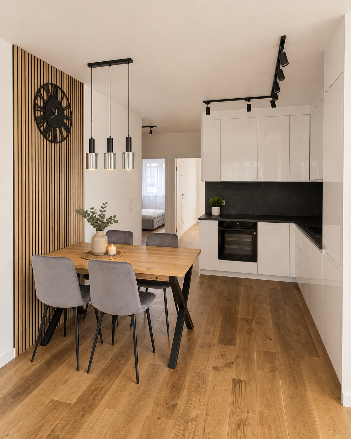 Moderne 3-Zimmer Wohnung in Ratyń, 64 m²